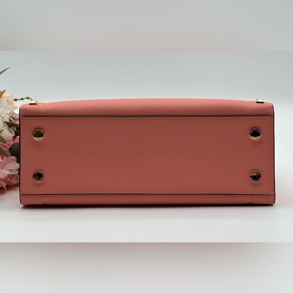 Michael Kors Medium Studded Saffiano Leather Satchel - Picture 8 of 15